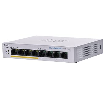 Cisco Systems CBS110-8PP-D-JP Switching Hub, 8 Ports, PoE Gigabit, Metal Encasing, No Configuration, Quiet Fanless, Domestic Authorized Dealer Product, for Corporates, Limited