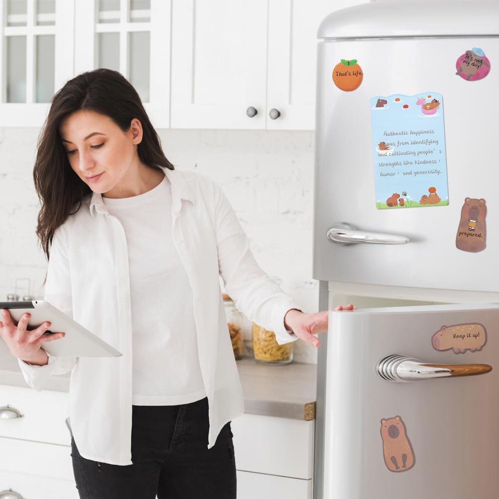 550 Sheets Capybara Sticky Notes, Kawaii Little Capybara Sticky Tabs, Self-Stick Pads, Cute Memo Notes, 11 Packs 50 Sheets/Pack, Office School Study Supplies for Students Teachers Kids Women - Image 7