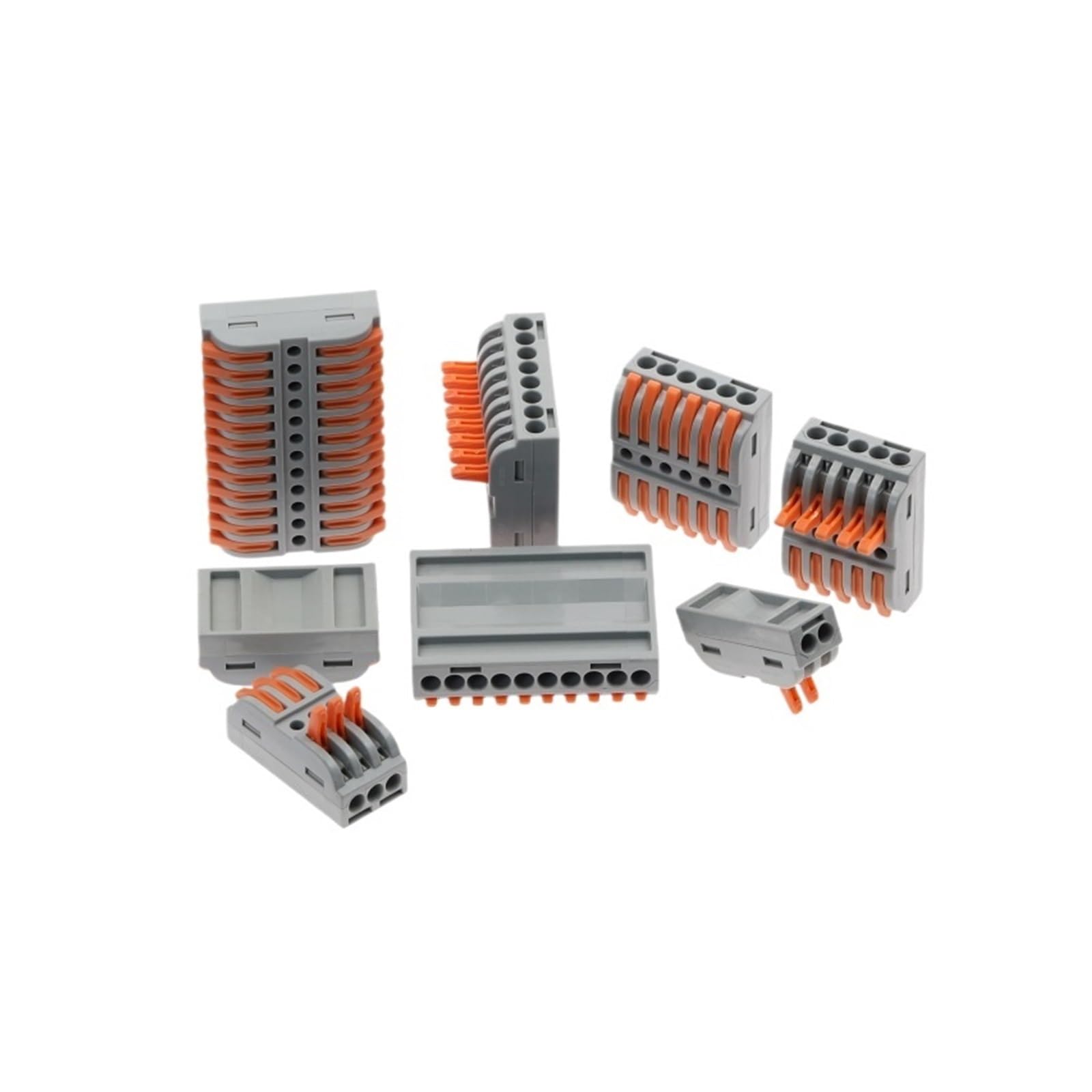 Connettore di cablaggio rapido da 2-12 pin Cavo di cablaggio splitter universale Push-in Can Combinato Morsettiera for casa 223(8P,20pcs)