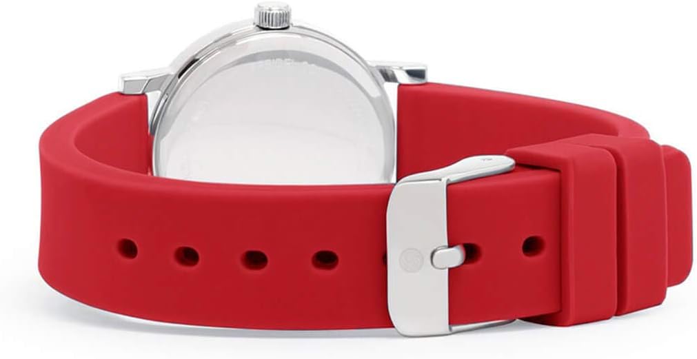 Speidel Scrub Petite Watch for Nurses, Medical Professionals, Mens and Womens Watch with Second Hand Nursing, Nurse Watches for Women Men, Waterproof 12 and 24 hr Time - Red - Image 2