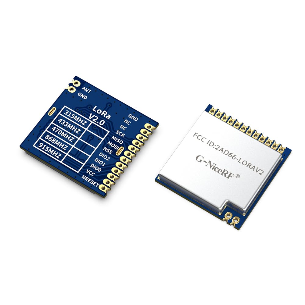 RF Transceiver 915MHz SX1276 LoRa Module Built-in Temperature Sensor LoRa1276 Networking Transmitters (2 PCS)