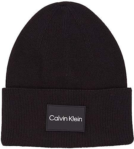 Calvin Klein FINE Cotton Rib Beanie K50K510986 Cappello in Maglia,