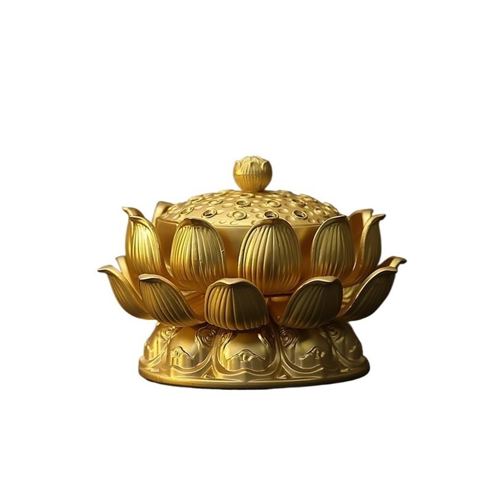 Incense Holders Lotus Creative Incense Burner Household Alloy Holder For Living Rooms, Hallways, And Offices