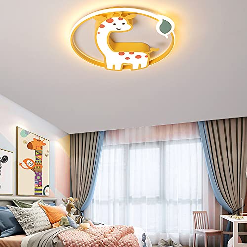 Lustre enfant girafe pour apaiser les nuits avec un plafonnier LED