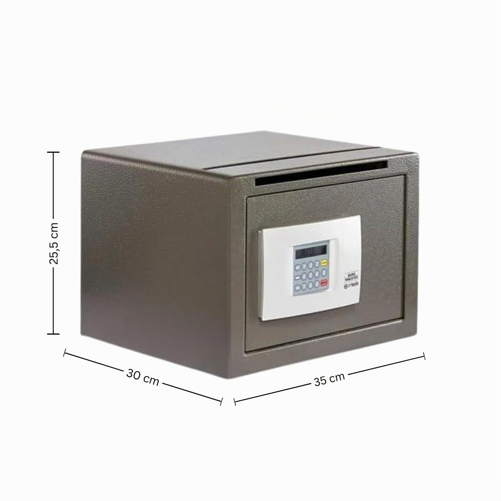 BURG-WÄCHTER Coffre-Fort à Meubles avec Serrure Electronique à Combinaison, Niveau de Sécurité B, PointSafe P2E EWS, Noir