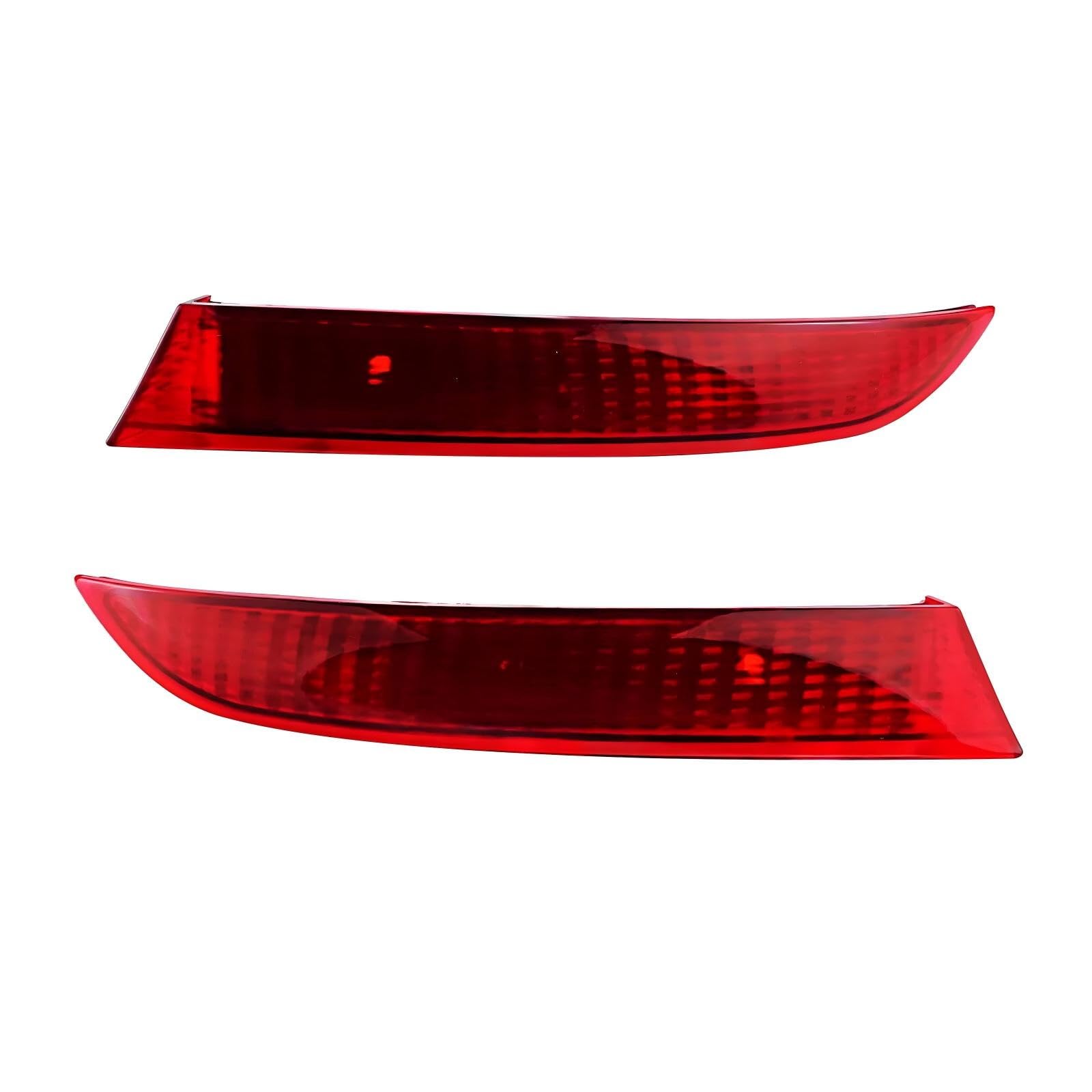Kompatibel mit für X5 E70 LCI 2010–2013 links+rechts Reflektor für hintere Stoßstange ohne Licht 63147240997 63147240998 7240997 7240998