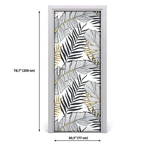 DIY fondo de pantalla extraíble e impermeable 77x200 cm adhesivo decorativo puertas 3