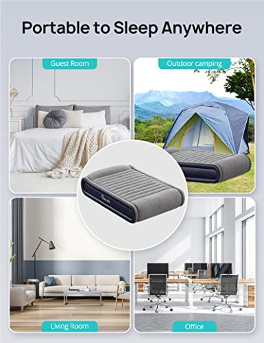 Matelas gonflable Evajoy Queen avec pompe intégrée et tête de lit confortable - 6