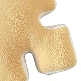 Kuuleyn Puzzle-Kissen, Weiches Kissen, 1 PC-Plüsch-Wurfkissen, Ultraweiches Kissen, Puzzle, Speziell Geformt Für Schlafsofa, Fenster, Heimdekoration(Gelb)