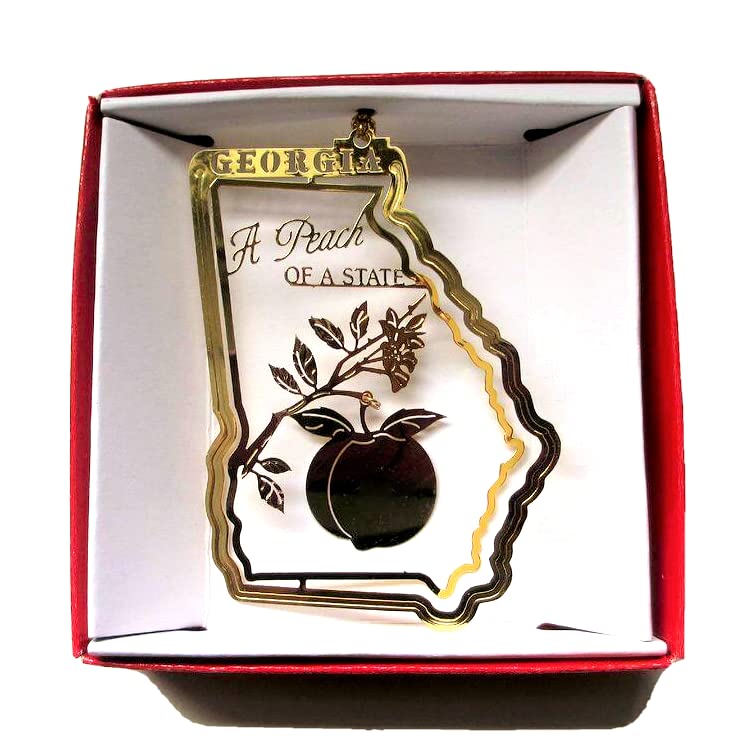 Georgia A Peach of a State Ornament Souvenir Gift