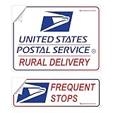 Ignixia Rural Delivery Sign Decal for U.S. Mail,12” x 9' Rural Postal Carrier Sign, Frequent Stops...