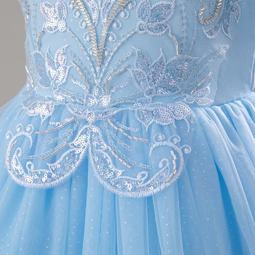 Vestido de comunión para niñas sin mangas elegante para cumpleaños 5