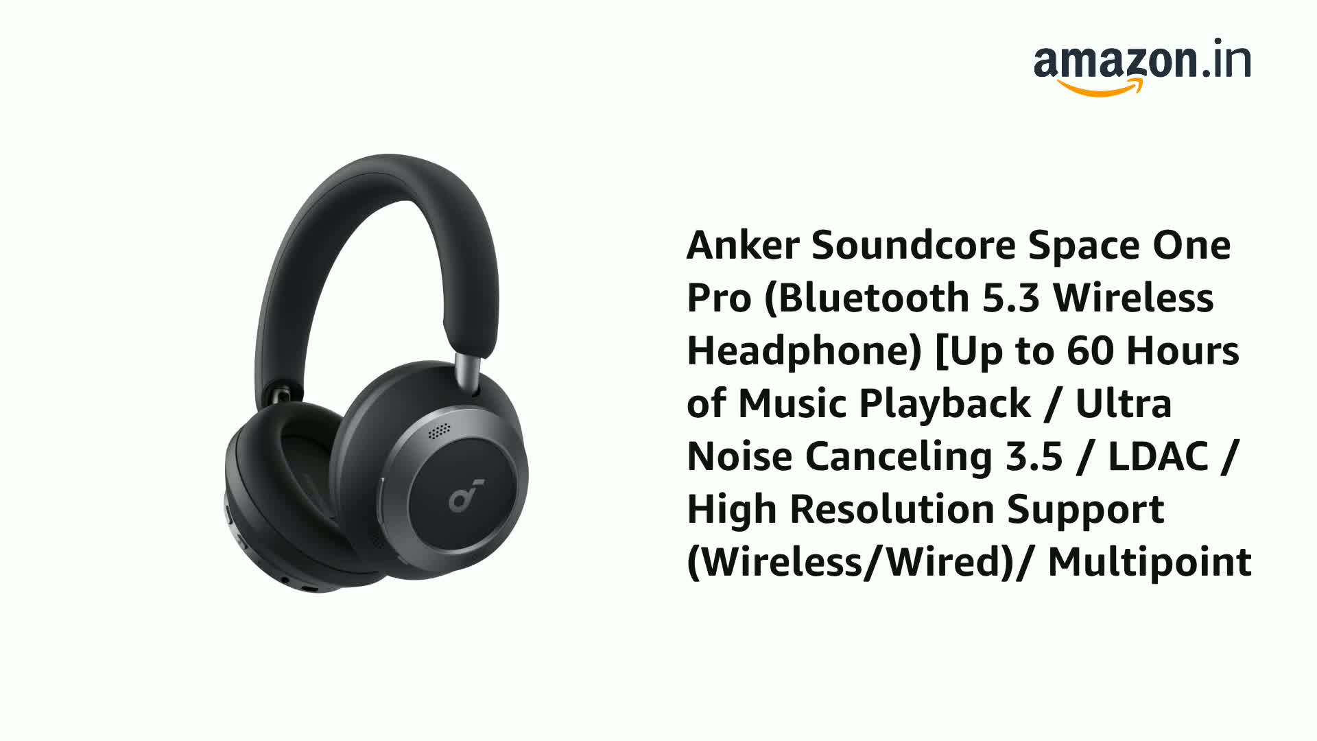 Y*i様 Anker Soundcore Space One Pro ワイヤレス Soundcore Space One Pro | ワイヤレスヘッドホンの製品情報