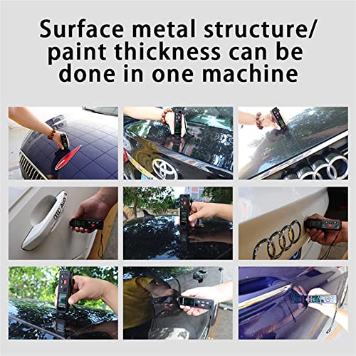 Medidor de grosor ET330+Zn para pintura de auto, medidor electroplate para capa metálica, medición de recubrimiento 0-1500 um para Fe y NFe (Negro) miniatura 6