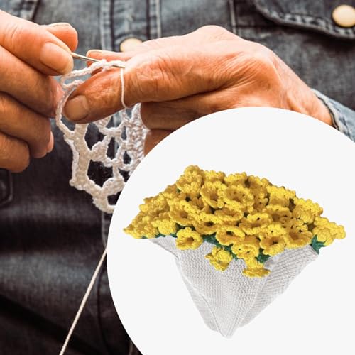 Kit crochet couverture fleurie pour créer votre décoration de salon cosy