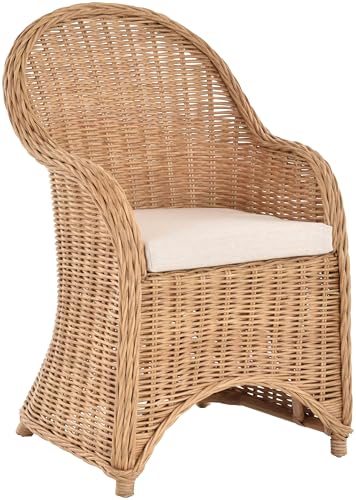 Esszimmer-Sessel Rattan Rattan Korbsessel Esszimmerstuhl Korb Sessel...