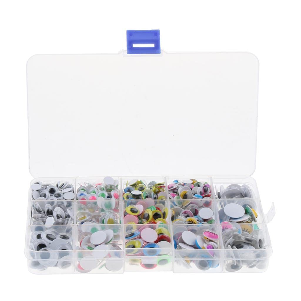 600Pcs Googly Wiggle Eyes for Teddy Bear Doll Puppet DIY Making Self-Adhesive-image-6