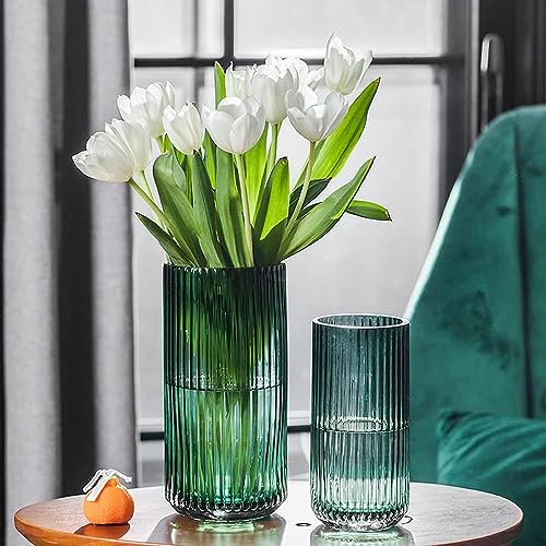 Vzmiza 26 cm Premium Thickened Green Glass Vase - Image 4