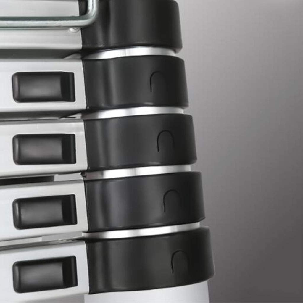 Home Aluminum Alloy Extension Ladder, Folding Anti-Skid Extension and Landing Function, Portable Outdoor Engineering Herringbone Ladder (Size : 2.0+20M)