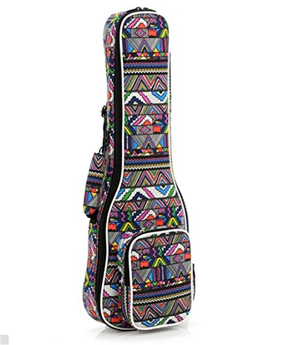 ParaCity Ukulélé Bag Sac pour ukulélé Motif tissé Motif folk Sac à Dos Housse 21 inch - Les Beatles, Paul McCartney, John Lennon, RIngo Starr, George Harrison ParaCity Ukulélé Bag Sac pour ukulélé Motif tissé Motif folk Sac à Dos Housse 21 inch