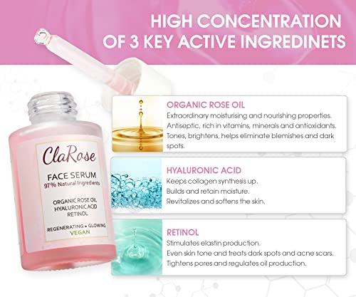ClaRose Siero viso antietà all'acido ialuronico