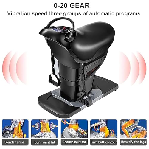 Image of Electric Horse Riding Simulator, 20 Adjustable Speeds, One-Touch LCD Display, Fitness Equipment for Toning Waist, Legs, Hips - Ideal for Home Workouts