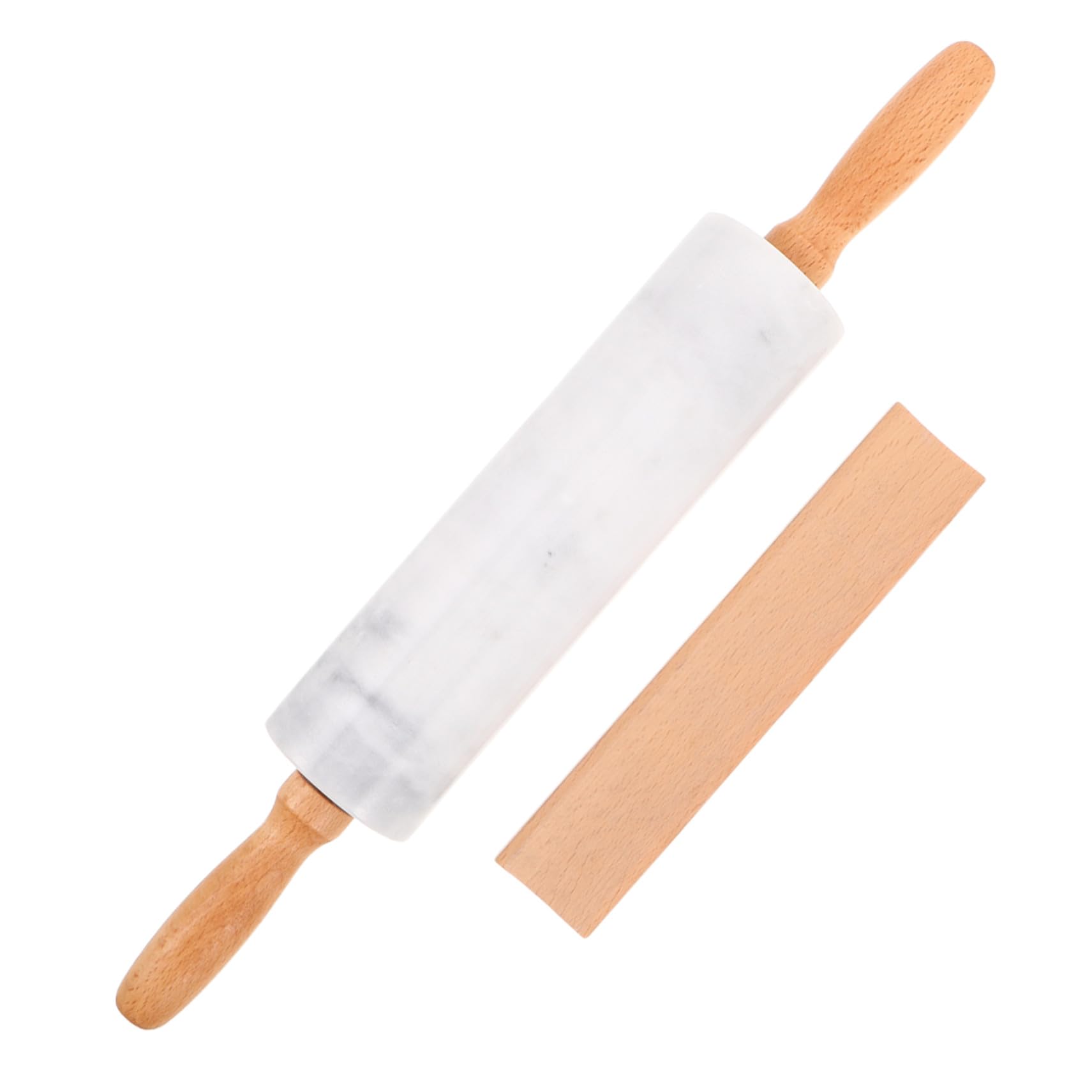 3 Piezas Rodillos de Mármol para Hornear sin Mango Antideslizantes para Masa Fondant Repostería Herramienta Ergonómica y Fácil de Limpiar Uso Doméstico y Profesional