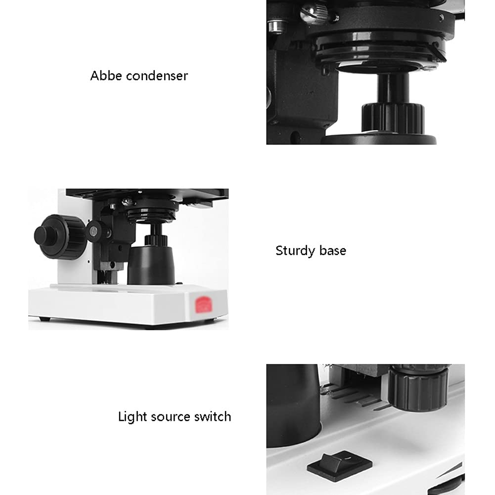 Condensatore di Illuminazione con Lente d'Ingrandimento per microscopio Composto per Laboratorio didattico, Kit scientifico per hobbisti