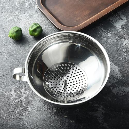 Embudo de cocina con colador de 2 piezas para verter salsas y mermeladas sin grumos 3