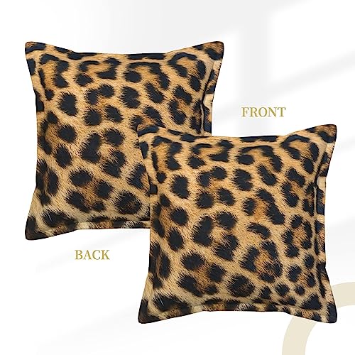 Housses de coussin léopard résistantes 50x50 pour protéger et embellir vos canapés - 3