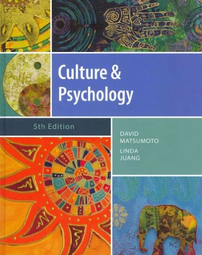 Culture and Psychology (Psy 399 Introduction to Multicultural Psychology)