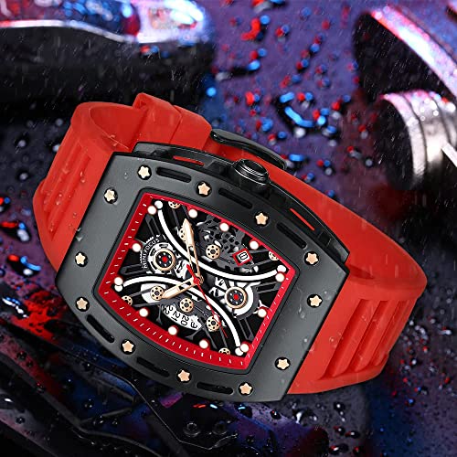 Image of AIMES Watch Wristwatch for Men Fashion Casual Cool Big Dial Watch Luminous Waterproof Sport Analog Quartz Business Mens Watches Silicon Strap Dress Watch