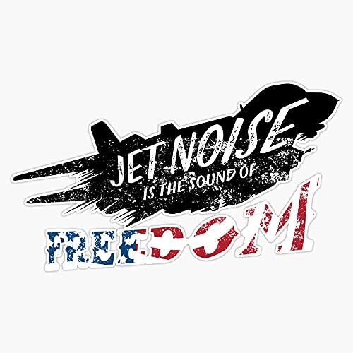 HOF Trading Jet Noise is The Sound of Freedom, F-14 Tomcat, American Flag Vinyl Sticker Waterproof Decal Laptop Wall Window Bumper Sticker 5