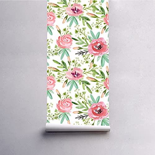 Fotomurale flores acuarela Magic-Stick 152x104 cm para pared 5