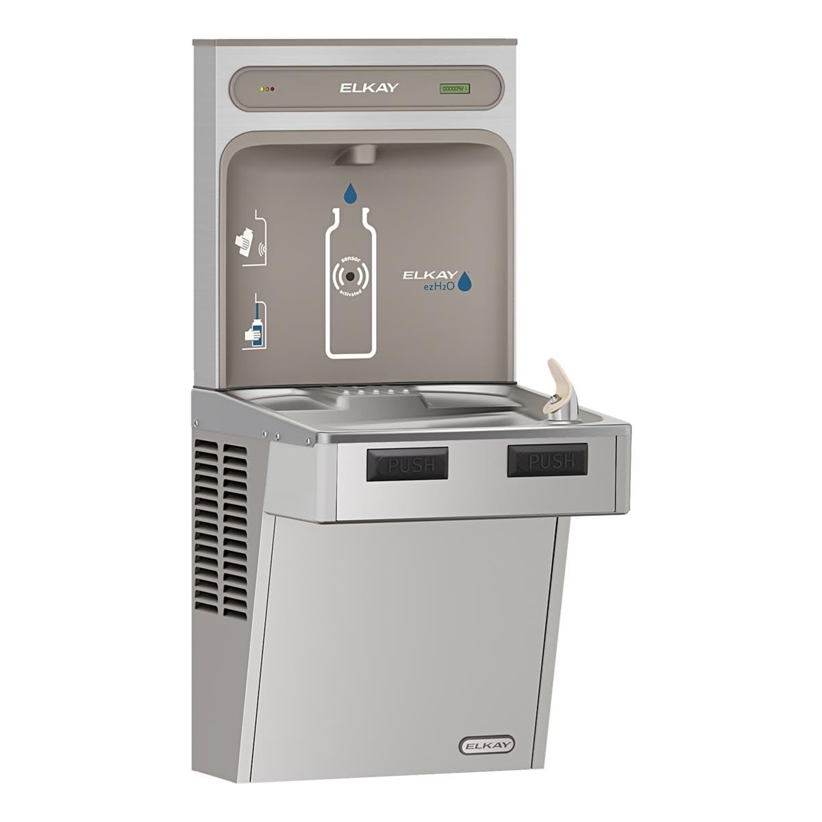 Elkay LMABFDWSSK Bottle Filling Station and Cooler, Stainless Steel