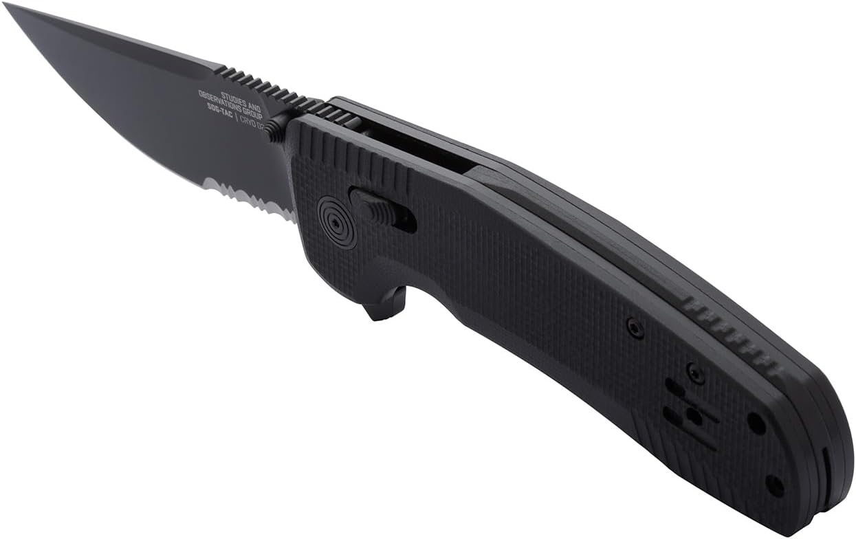 SOG-TAC XR Blackout Partially Serrated