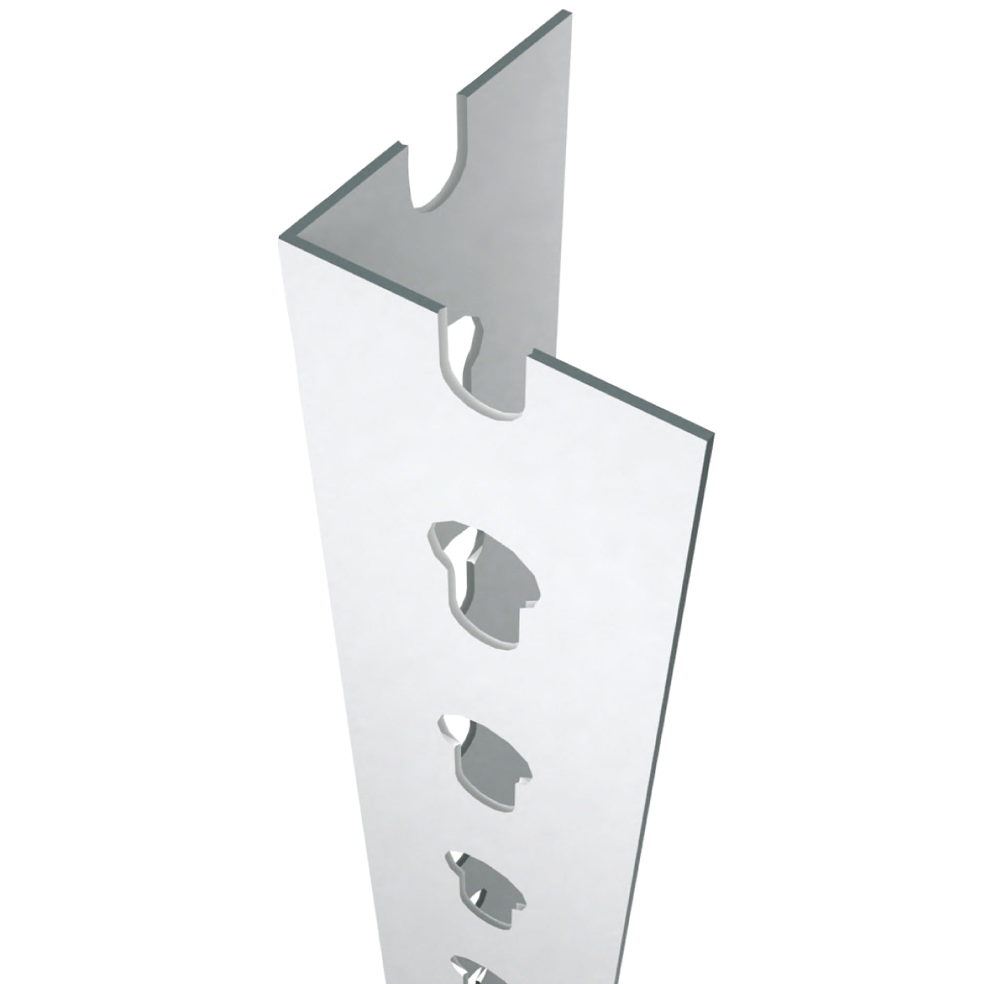 Profil d'étagère métallique perforé Simon Rack Simonclick 1500x40mm