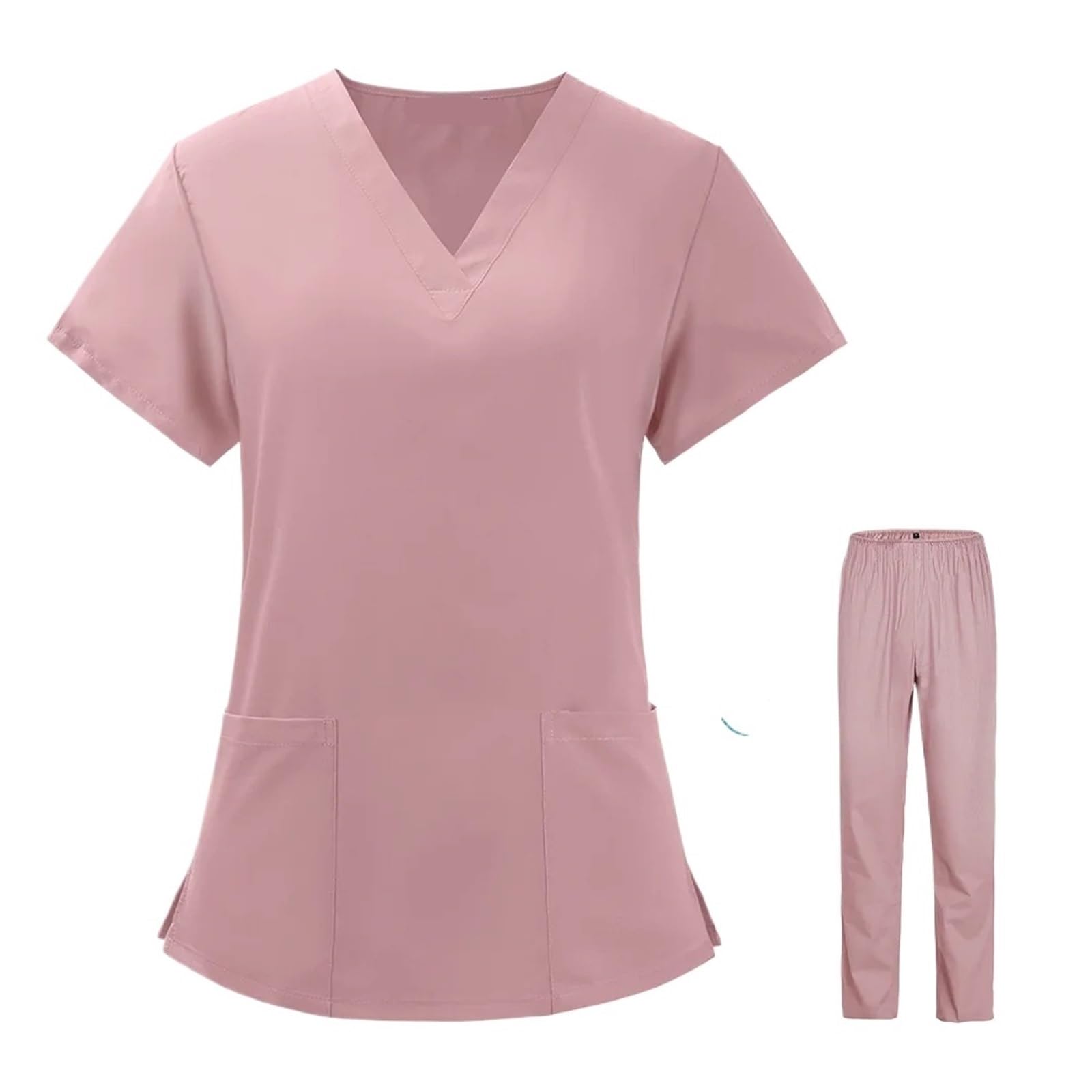 Tuta da Infermiera, Divise Chirurgiche, Camice Donna, Lavoro for Infermiere, Salone di Bellezza, Clinico, Top + Pantaloni
