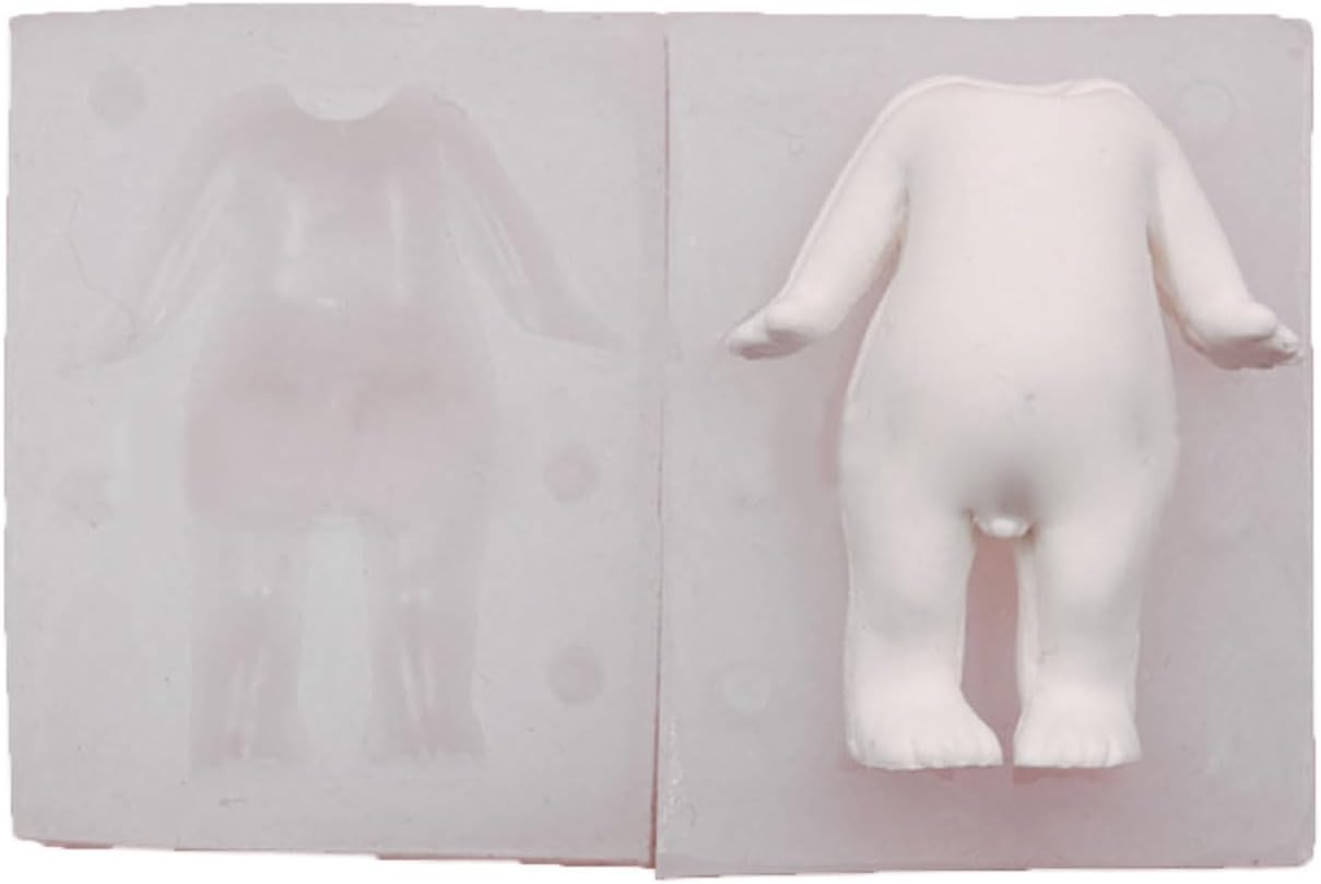Molde de silicona para cuerpo y piernas de muñecas