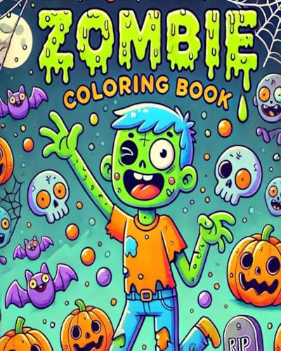 Zombie Coloring Book for Kids: Fun and Non-Scary Halloween Coloring Book for Kids | Inspires Creativity and Imagination