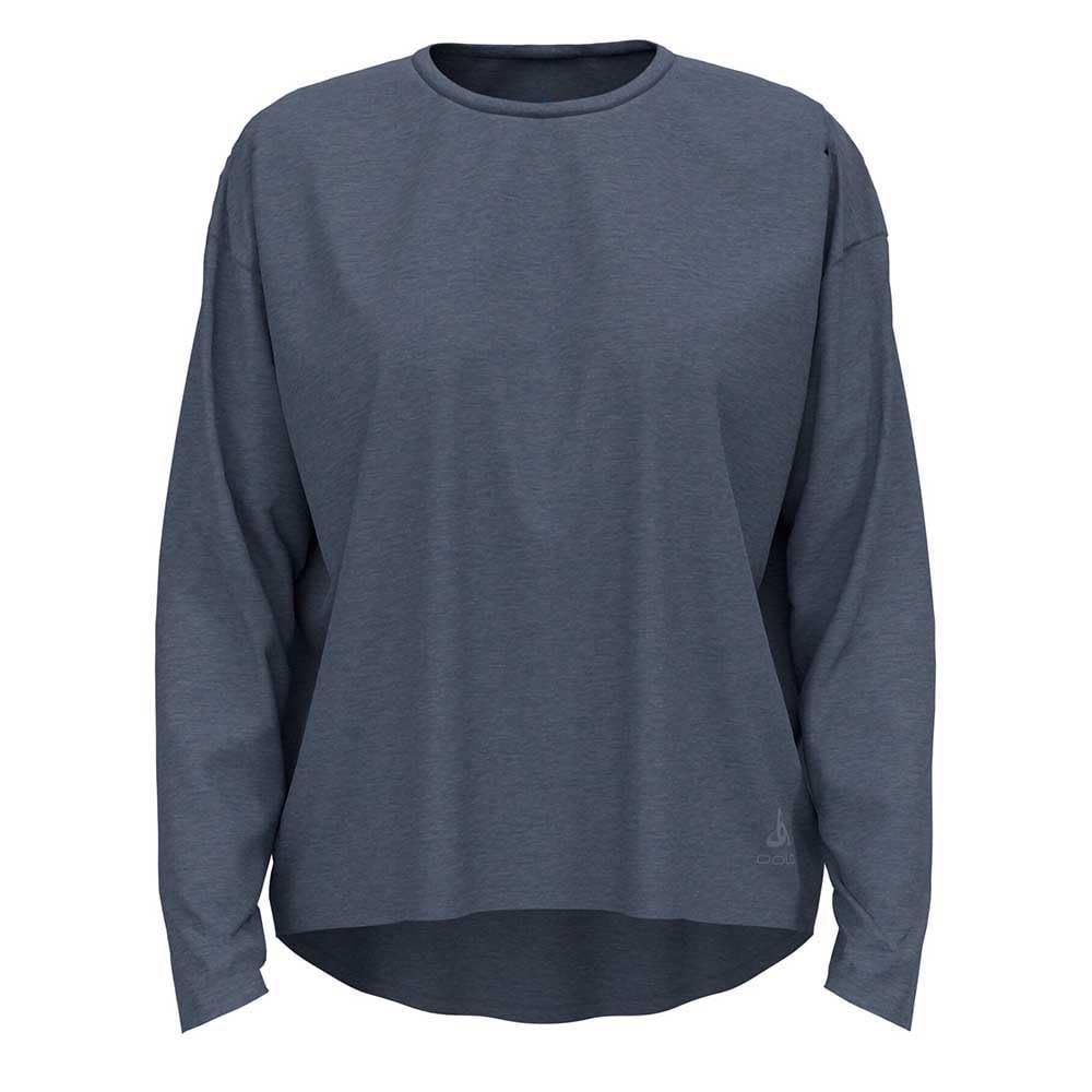 Odlo Women Long Sleeve Running Shirt ACTIVE 365 NATURAL BLEND, folkstone gray melange, M