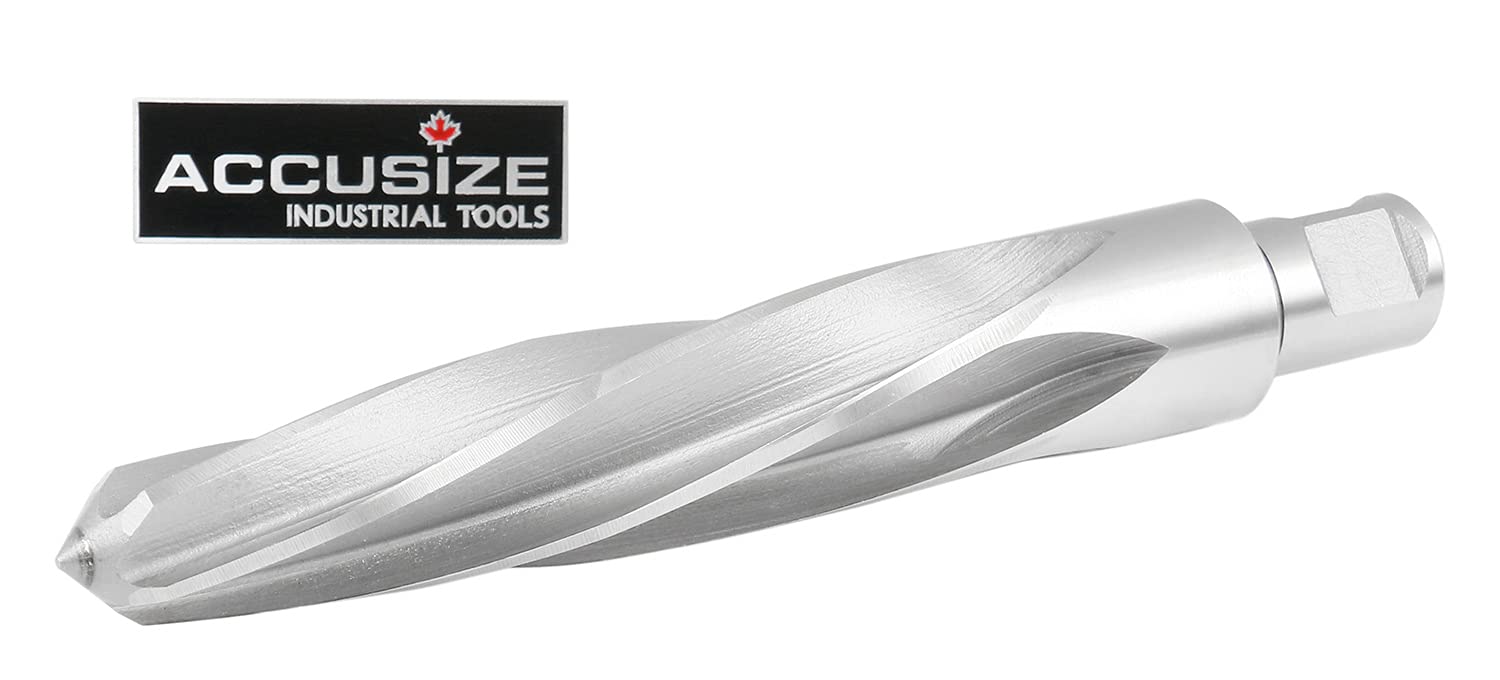 Accusize Industrial Tools Alesatore allineamento H.S.S. 1-1/16'' con gambo Weldon da 3/4'' / 0,75'', scanalatura a spirale, 0521-1716