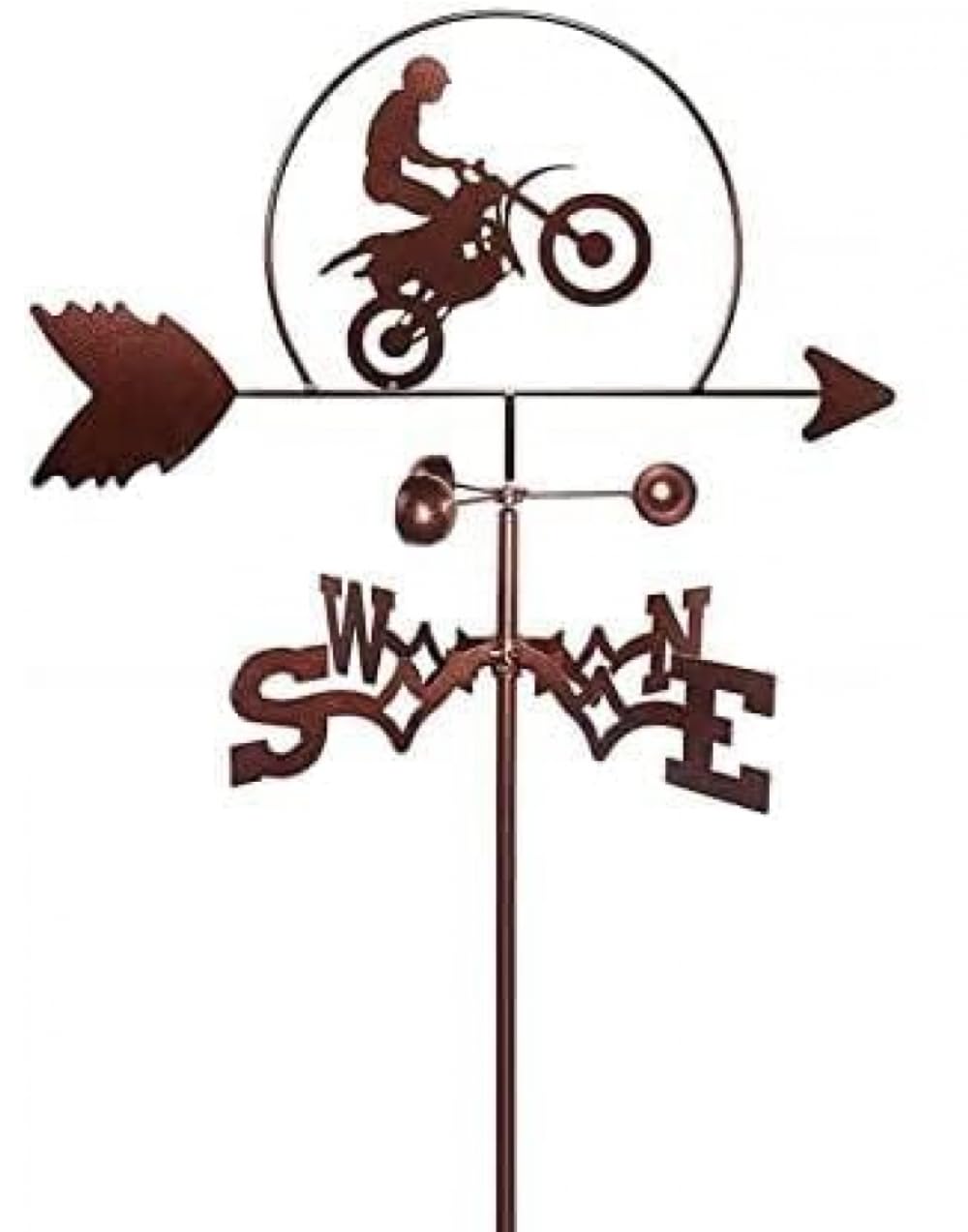 Veleta de viento de metal de alta sensibilidad, medidor de acero inoxidable para exteriores