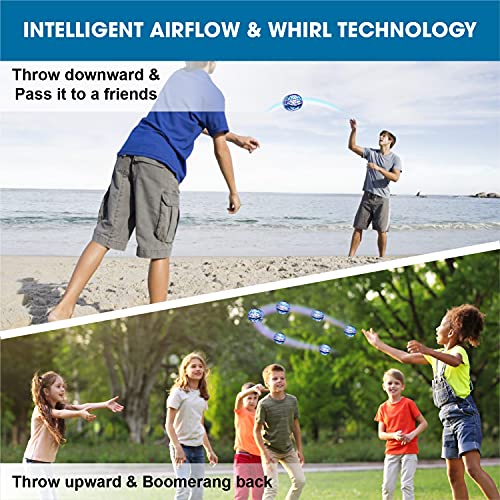 2021 Upgraded Flying Ball Toys– Flying Hand Toy- Flying Orb - Space Toys Soaring Orb– Flying Spinner Magic Tricks –Boomerang Spinner Drone- Flying Boomerang Toy 360° Rotating For Kids Indoor Outdoor - Thumbnail 6
