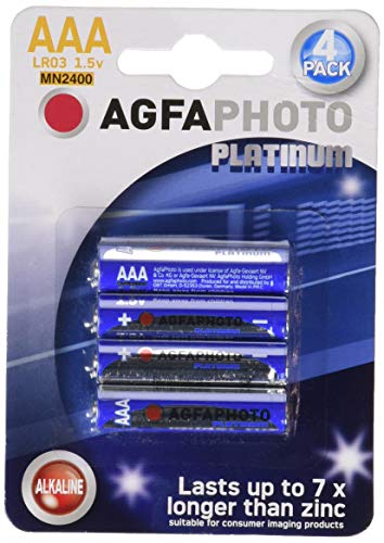 AgfaPhoto 59866, Pilas Alkaline Universal LR03/AAA,1.5v, Pack de 4