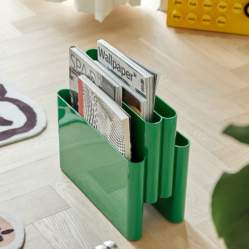 Zeitschriftenständer, Zeitschriftensammler, Post-Organizer, Organizer für Zeitschriften, Bücher, Zeitungen, Tablets, Laptop, Tastaturen, Kopfhörer zu Hause, Büro (grün)