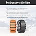 Snow Tire Chains for Chevrolet Chevelle Colorado Corvette Corsa Cruze Epica Equinox Evanda Impala Kalos, Adjustable Anti-Slip Tire Zip Ties for Snow Chains, Snow Chains Tire Chains