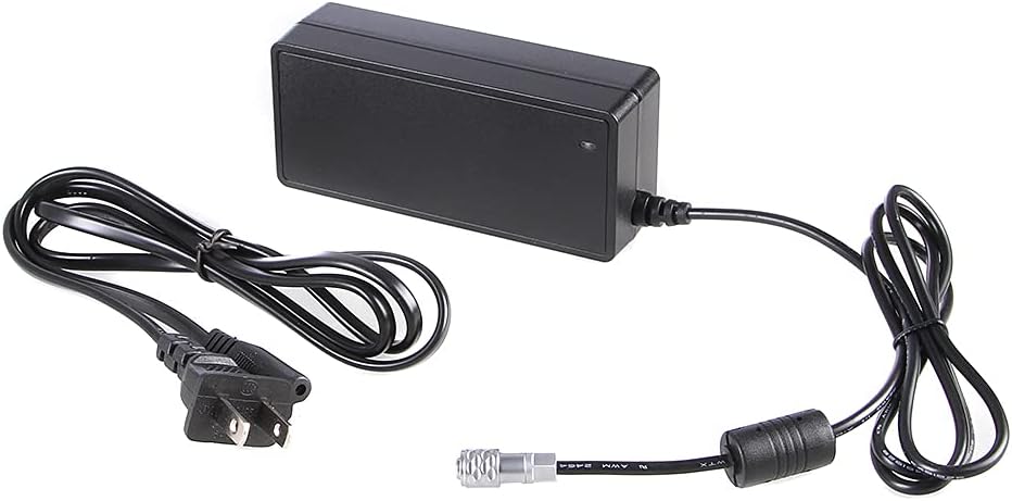 FocusFoto AC-BMPCC4K Power Adapter Cable 12V 3A for Blackmagic Pocket Cinema Camera 4K/6K/6K Pro BMD BMPCC 4K/6K/6K Pro Camera