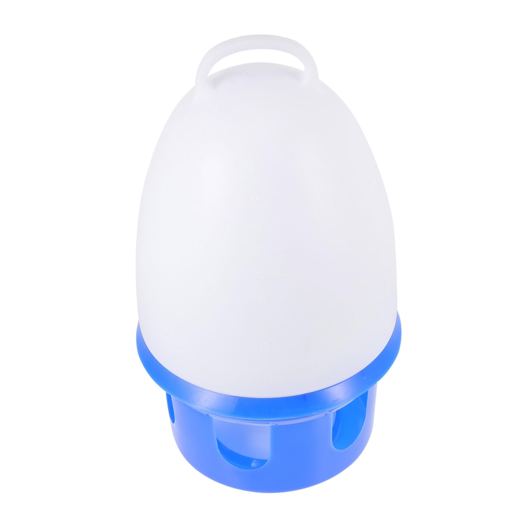 Abreuvoir à Pigeons Bleu en PVC, Modèle 1 Pièce pour Oiseaux et Volatiles | Démontable, Facile à Nettoyer, Structure Robuste, Forme Ronde et Lisse, Usage Simple