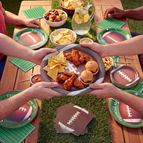 image for Liato Football Party Decorations Serves 24 - Game Day Supplies Kit wit